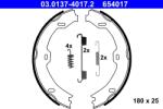 ATE Set Saboti Frana, Frana De Mana 03.0137-4017.2 Mercedes-Benz Cls/E-Class/Sl (03.0137-4017.2)