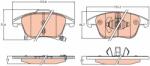 TRW Set Placute Frana, Frana Disc Gdb2092 Ford Galaxy Iii/Galaxy Mk Iii/Mondeo V