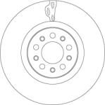 TRW Disc Frana Df4478S Alfa Romeo 159/Brera/Giulietta/Spider Jeep Cherokee (DF4478S)