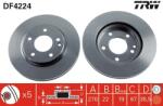 TRW Disc Frana Df4224 Mercedes-Benz Vaneo