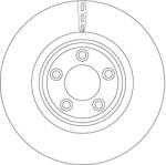 TRW Disc Frana Df6223S Daimler Super Eight Jaguar S-Type Ii/Xf I/Xf Sportbrake/Xj