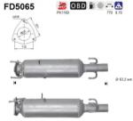 AS Filtru Funingine/Particule, Sist. De Esapament Fd5065 Fiat Ducato