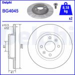 DELPHI Disc Frana Bg4045 Dacia Logan/Logan Ii/Sandero/Sandero Ii Renault Logan I