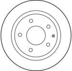 TRW Disc Frana Df2705 Eunos 500 Ford Asia & Oceania Laser Ford Australia Laser/Probe (DF2705)