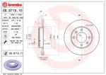 BREMBO Disc Frana 08.9719. 11 Citroën Berlingo/Berlingo / Berlingo First/C2/C3 I/C4/C4 I