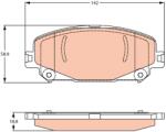 TRW Set Placute Frana, Frana Disc Gdb2268 Renault Arkana I/Captur Ii/Espace V (GDB2268)
