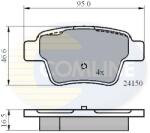 COMLINE Set Placute Frana, Frana Disc Cbp01658 Citroën C4/C4 I Peugeot 207/307/408