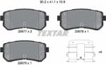 TEXTAR Set Placute Frana, Frana Disc 2567701 Hyundai Creta/Kona/Sonata Vi/Sonata Vii (2567701)