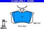 ATE Set Placute Frana, Frana Disc 13.0460-2886.2 Audi A4 B6/A4 B7/A6 C5/Allroad C5/Tt