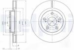 DELPHI Disc Frana Bg4114C Geely Vision Lexus Es Scion Tc Toyota Aurion/Auris/Avalon/Ist (BG4114C)