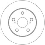 TRW Disc Frana Df3970 Toyota Yaris