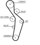 GATES Set Curea De Distributie K015616Xs Audi A3/A4 B6 Vw Golf V/Touran (K015616XS)