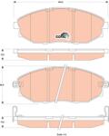 TRW Set Placute Frana, Frana Disc Gdb4179 Chevrolet Epica Chevrolet (Sgm) Epica (GDB4179)