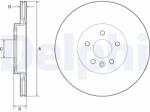 DELPHI Disc Frana Bg4786C Jaguar F-Pace/I-Pace Land Rover Discovery Sport (BG4786C)