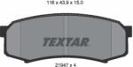 TEXTAR Set Placute Frana, Frana Disc 2194701 Jmc Yuhu/Yuhu 5/Yuhu 7 Lexus Gx/Lx (2194701)