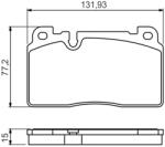 Bosch Set Placute Frana, Frana Disc 0986494702 Audi Q5
