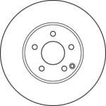 TRW Disc Frana Df6078S Mercedes-Benz E-Class/E-Class T-Model