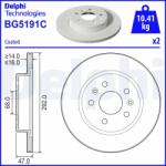 DELPHI Disc Frana Bg5191C Mercedes-Benz Citan/Eqt/T-Class Nissan Qashqai Iii/Townstar (BG5191C)