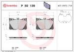 BREMBO Set Placute Frana, Frana Disc P50139 Mercedes-Benz C-Class/C-Class T-Model/Cls (P50139)