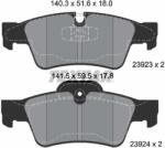 TEXTAR Set Placute Frana, Frana Disc 2392302 Mercedes-Benz G-Class/Gl-Class/M-Class (2392302)