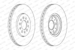 FERODO Disc Frana Ddf1221C Audi A1/A3 Seat Cordoba/Ibiza Iii/Ibiza Iv/Leon/Toledo Ii