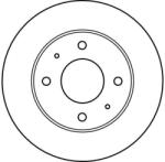 TRW Disc Frana Df4081 Hyundai Santamo Kia Joice/Sportage Ii Mitsubishi Carisma/Fto