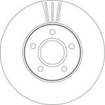 TRW Disc Frana Df4465 Ford C-Max/Focus C-Max/Focus Ii Ford (Changan) Escort/Focus