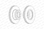 FERODO Disc Frana Fcr372A Mercedes-Benz Actros Mp4 / Mp5/Antos/Arocs/Econic 2