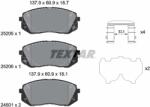 TEXTAR Set Placute Frana, Frana Disc 2520504 Hyundai Kona/Sonata Vi/Sonata Vii/Tucson