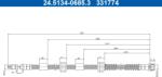 ATE Furtun Frana 24.5134-0685.3 Vw Touareg (24.5134-0685.3)
