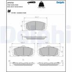 DELPHI Set Placute Frana, Frana Disc Lp3732 Hyundai Kona/Sonata Viii Kia Niro Ii