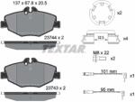 TEXTAR Set Placute Frana, Frana Disc 2374303 Mercedes-Benz E-Class/E-Class T-Model