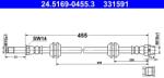ATE Furtun Frana 24.5169-0455.3 Bmw 1/2 Active/2 Active Tourer/2 Gran/2 Gran Tourer (24.5169-0455.3)