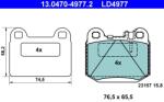 ATE Set Placute Frana, Frana Disc 13.0470-4977.2 Mercedes-Benz M-Class