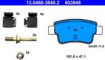 ATE Set Placute Frana, Frana Disc 13.0460-3848.2 Opel Corsa D Vauxhall Corsa Mk Iii (13.0460-3848.2)