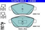 ATE Set Placute Frana, Frana Disc 13.0470-3855.2 Citroën C3 Aircross Ii/C3 Ii/C3 Iii