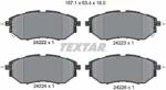 TEXTAR Set Placute Frana, Frana Disc 2422201 Subaru Forester/Impreza/Legacy Iv/Legacy V