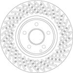 TRW Disc Frana Df6079S Mercedes-Benz E-Class/E-Class T-Model/S-Class (DF6079S)