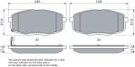 Bosch Set Placute Frana, Frana Disc 0986424811 Hyundai I30 Kia Carens I/Carens Ii