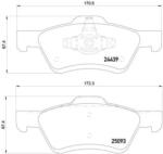 BREMBO Set Placute Frana, Frana Disc P24159 Ford Maverick Ford Australia Escape (P24159)