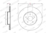 FERODO Disc Frana Ddf3100C Lexus Ux Toyota Rav 4 V
