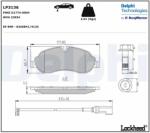 DELPHI Set Placute Frana, Frana Disc Lp3136 Ford Tourneo Custom V362/Transit Custom V362 (LP3136)