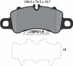 TEXTAR Set Placute Frana, Frana Disc 2598301 Porsche 718 Boxster/718 Cayman/911