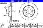 ATE Disc Frana 24.0111-0164.1 Mazda 3