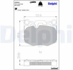 DELPHI Set Placute Frana, Frana Disc Lp3923 Bmw 5/7