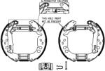 TEXTAR Set Saboti Frana 84065400 Fiat Grande Punto/Linea/Punto