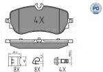 MEYLE Set Placute Frana, Frana Disc Puntea Spate 0252280219/Pd Man Tge Vw Amarok (0252280219/PD)