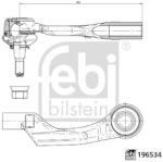 Febi Bilstein Cap De Bara Axa Fata Dreapta 196534 Opel Mokka Vauxhall Mokka