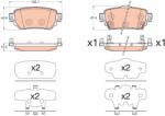 TRW Set Placute Frana, Frana Disc Gdb3617 Nissan Qashqai Ii/X-Trail/X-Trail Iii