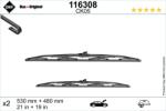 SWF Lamela Stergator Fata 116308 Alfa Romeo 155 Fiat Coupe Kia Clarus/Sephia/Shuma